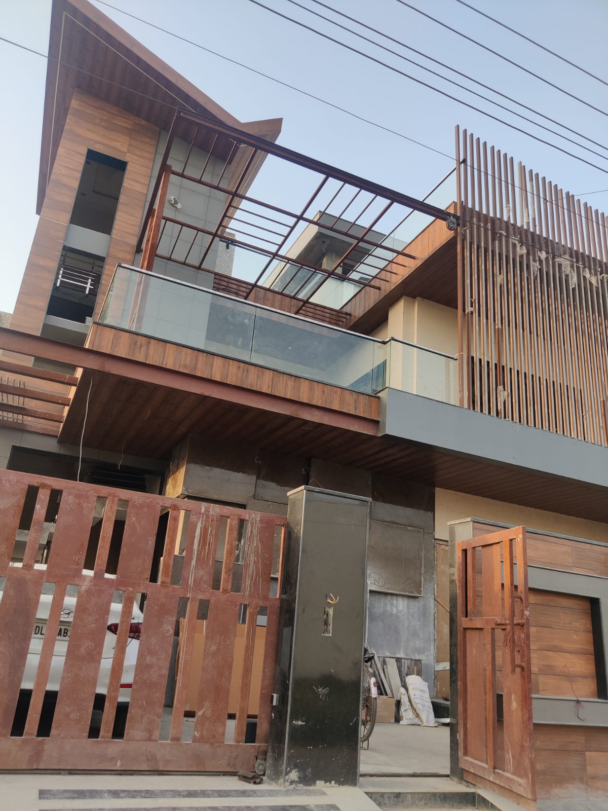 Simple house front exterior
