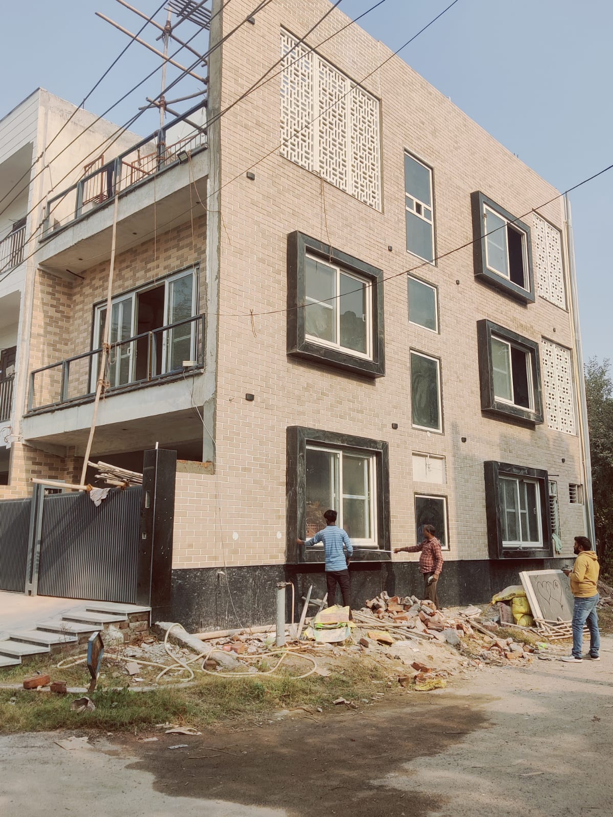 Brick and stone exterior project