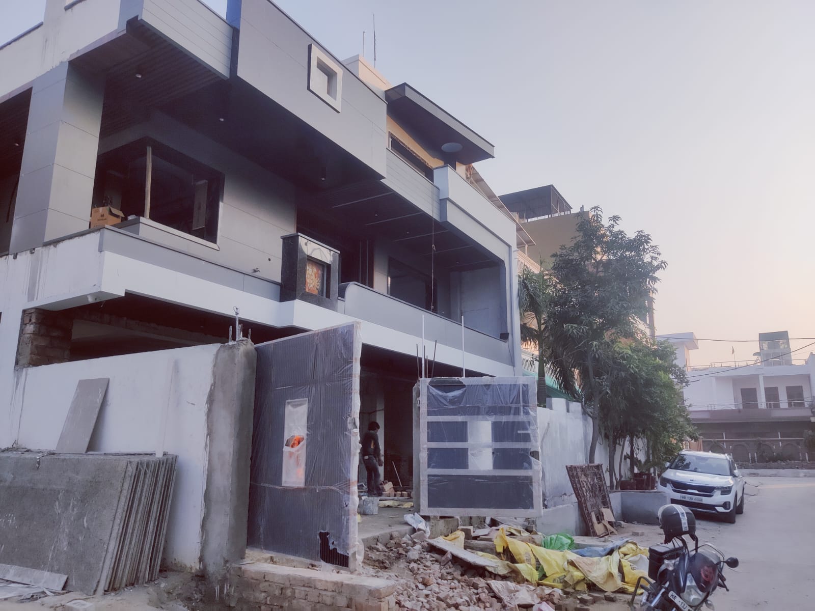 Finished corner house project